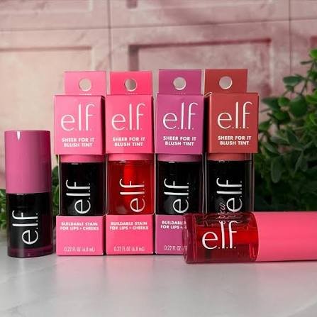 e.l.f. sheer for it tinte de rubor, multiusos, maquillaje de labios y mejillas de larga duración, crea un acabado natural