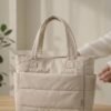 bolso tote bagsmart para mujeres, bolso de hombro ligero y acolchado con compartimentos, bolso de mano para viajes, trabajo, gimnasio | ligero